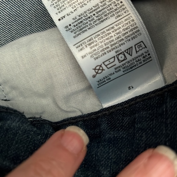 Old Navy Super Skinny Mid Rose s 12 medium wash - Picture 3 of 4